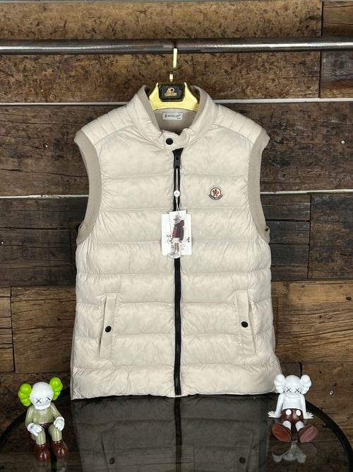 Moncler Krem Renk Yelek